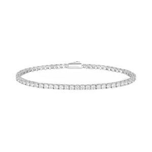 Gemsme 3mm Tennis Bracelet, 18k White Gold Plated 3MM Iced Out Round Cubic Zirc